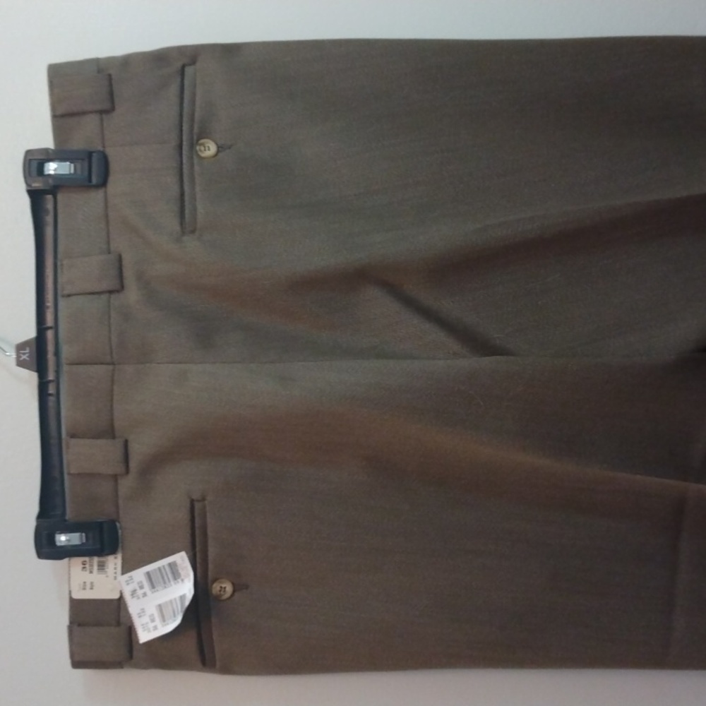 NWT Mark Shale Light Brown Wool Dress Pants  36 - 34 - Picture 12 of 13